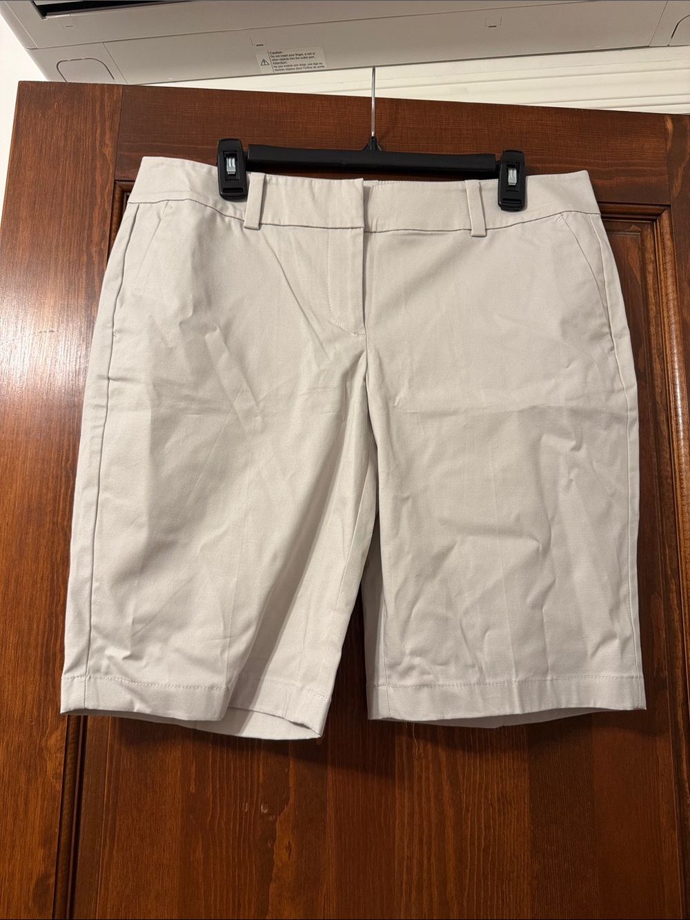 Ann Taylor Cream Bermuda Shorts